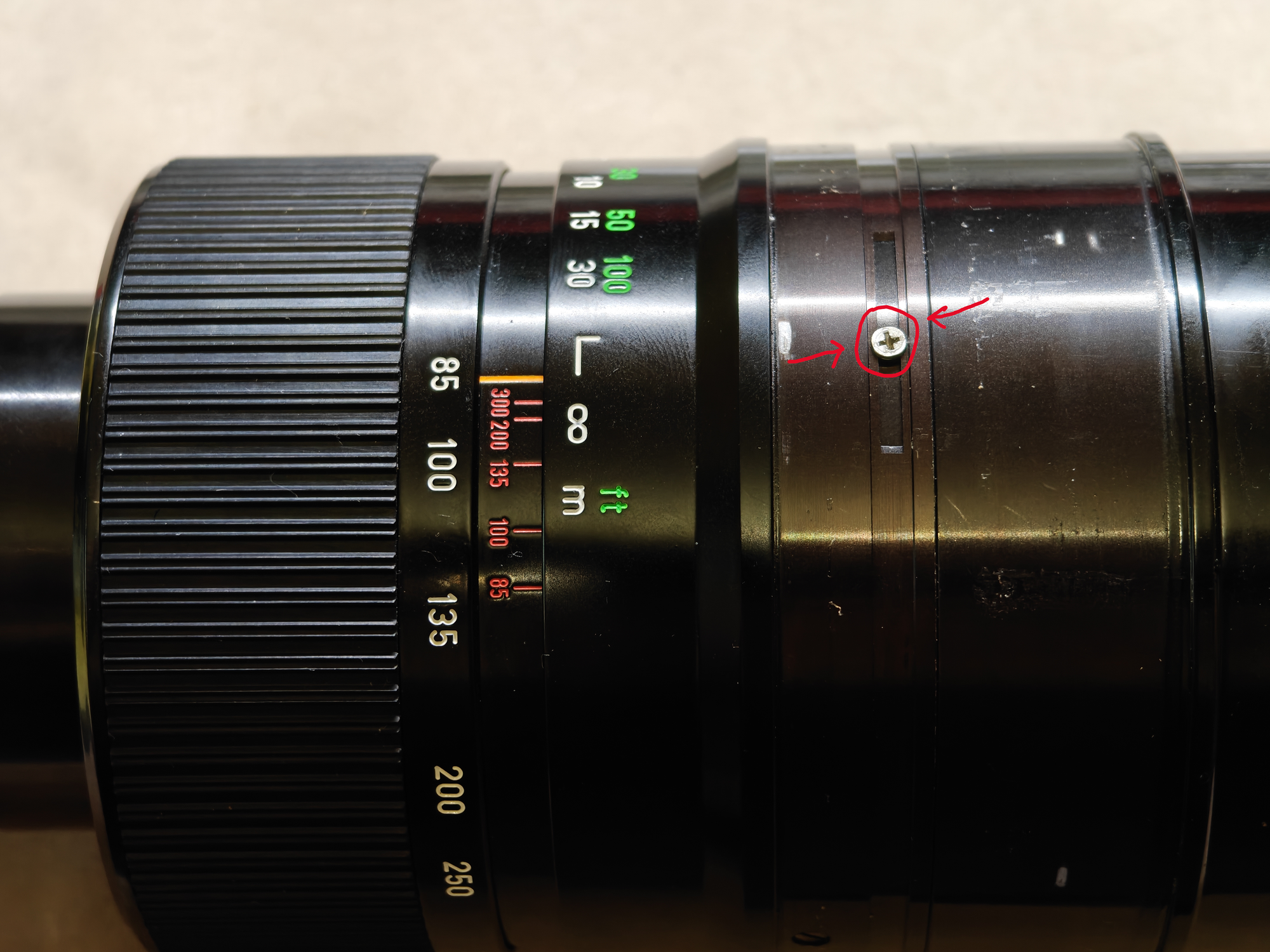 Canon FD 85-300mm f4.5 disassembly