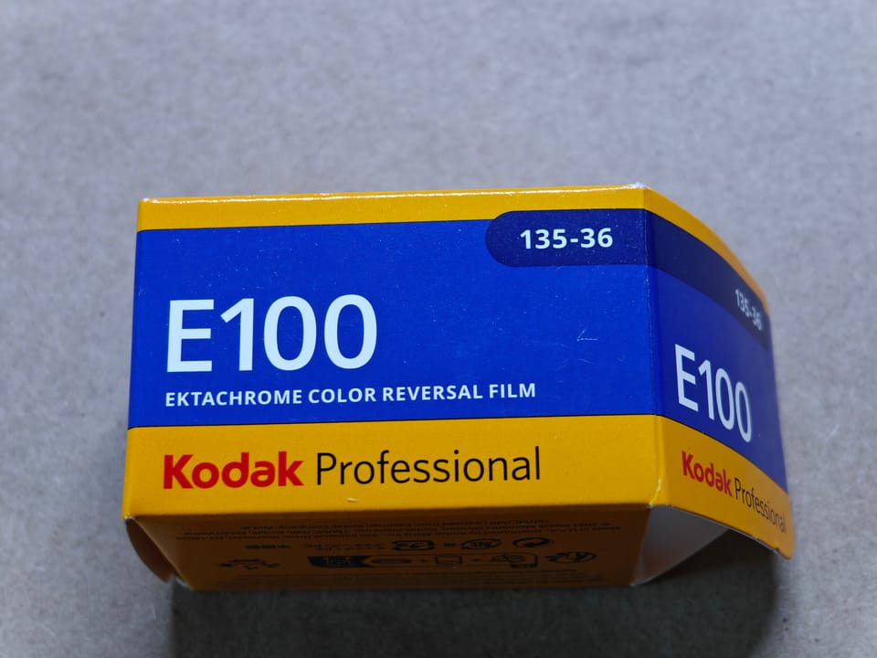 Kodak Ektachrome color reversal film E100